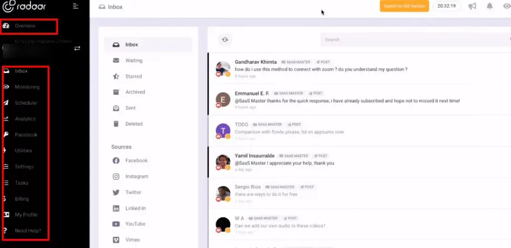 RADAAR Dashboard