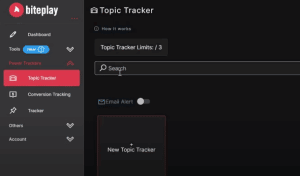 Biteplay Topic Tracker